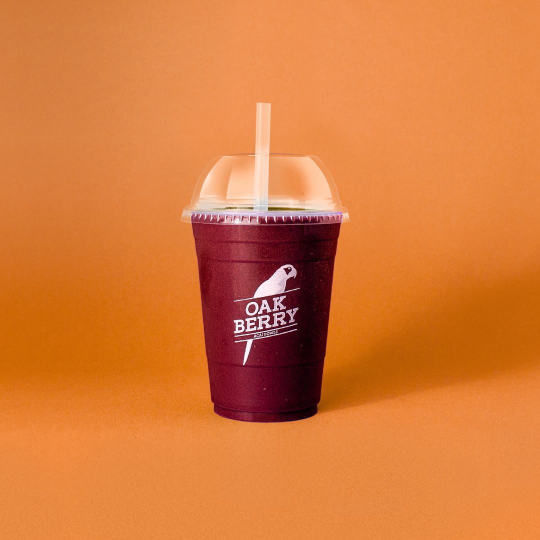 Açaí Smoothie Power Punch (500ml): Açaí, paçoca, whey e banana